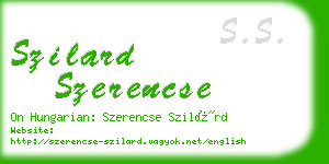 szilard szerencse business card